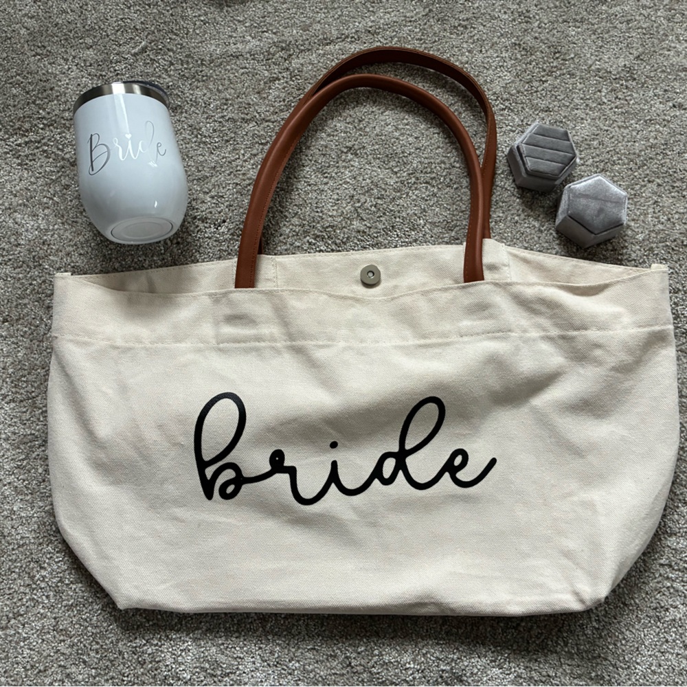 Bride Canvas Tote Bag / Tumblr / Rings bolder